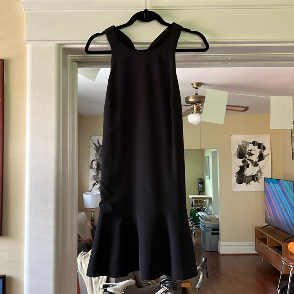 Keepsakes black tie-detail mini cocktail dress